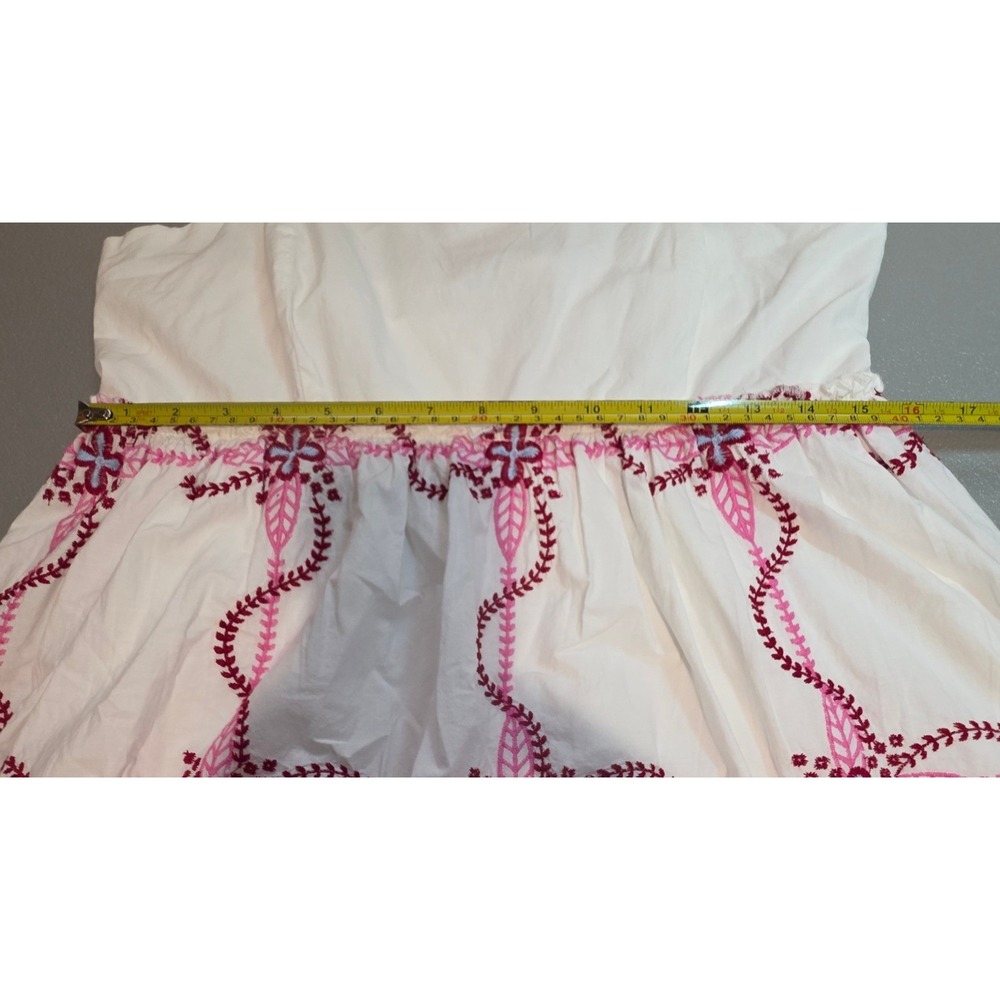 Anthropologie M Embroidered Sleeveless Babydoll Mini Dress NWT Small Flaw - Picture 9 of 16